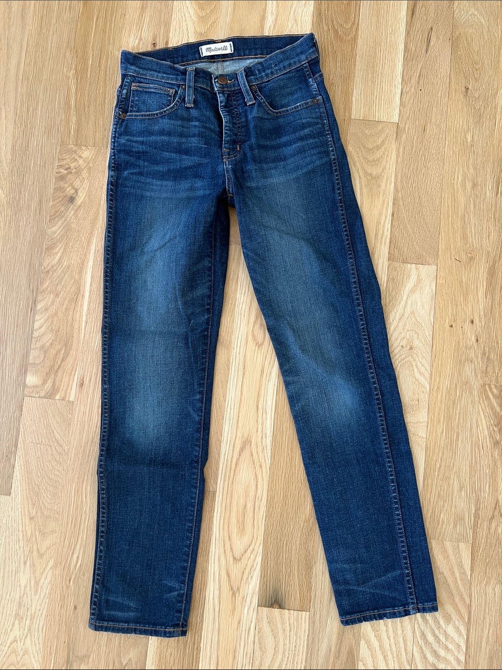 Madewell Women's Skinny Jeans - Dark Blue Wash